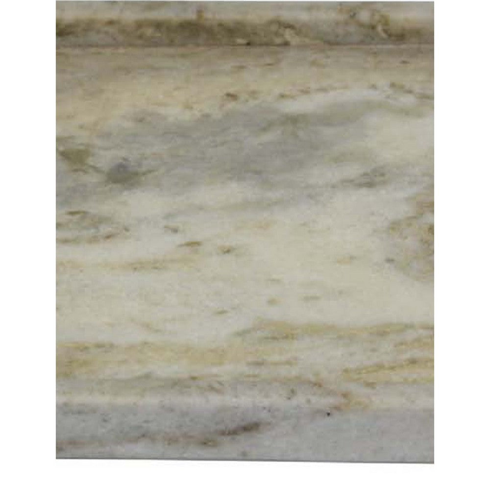 Tro Decorative Accessory Tray, 10 Inch Square Light Gray Marble Veined -BM335600