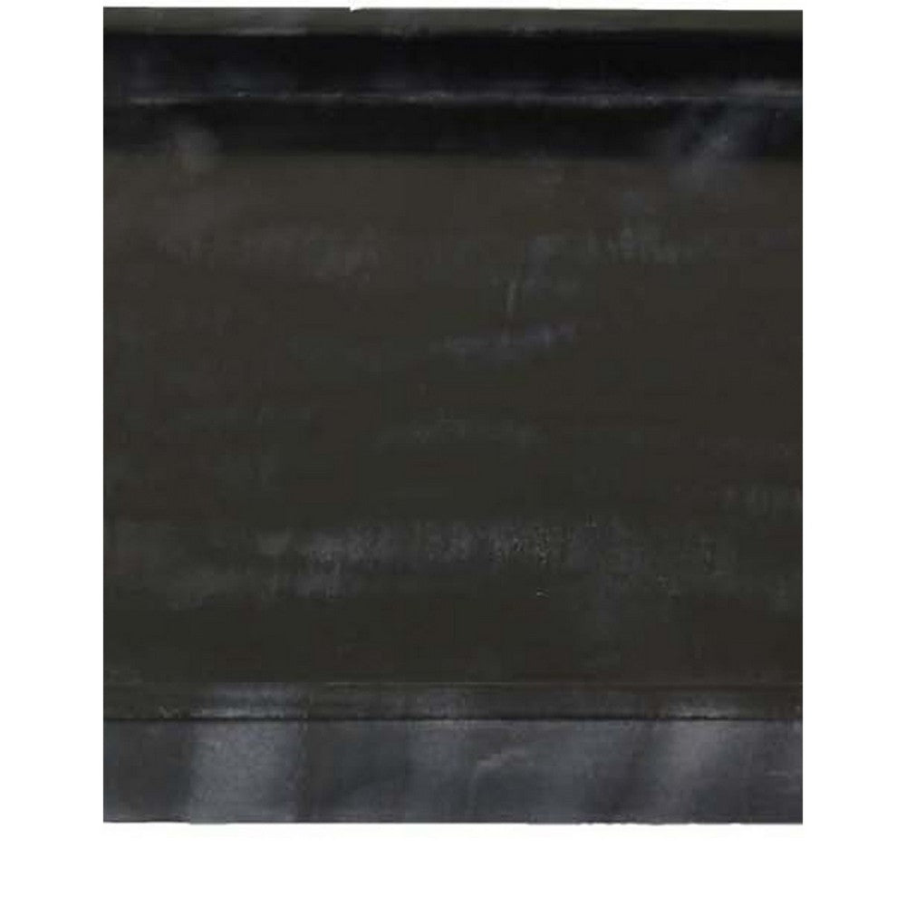 Tro Square Tray, 10 Inch, Raised Edges, Black Tonal Veined Marble  -BM335602