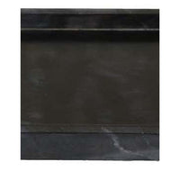 Honx Foyer Accessory Tray, Raised Lip Edges, 14 Inch Black Marble -BM335605