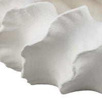 Velz Decorative Planter, 16 Inch Wavy Edge, Matte White Ceramic  -BM335608