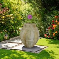 Sye Garden Planter, 23 Inch Round Shape Pot, Earthy Beige Terracotta -BM335614