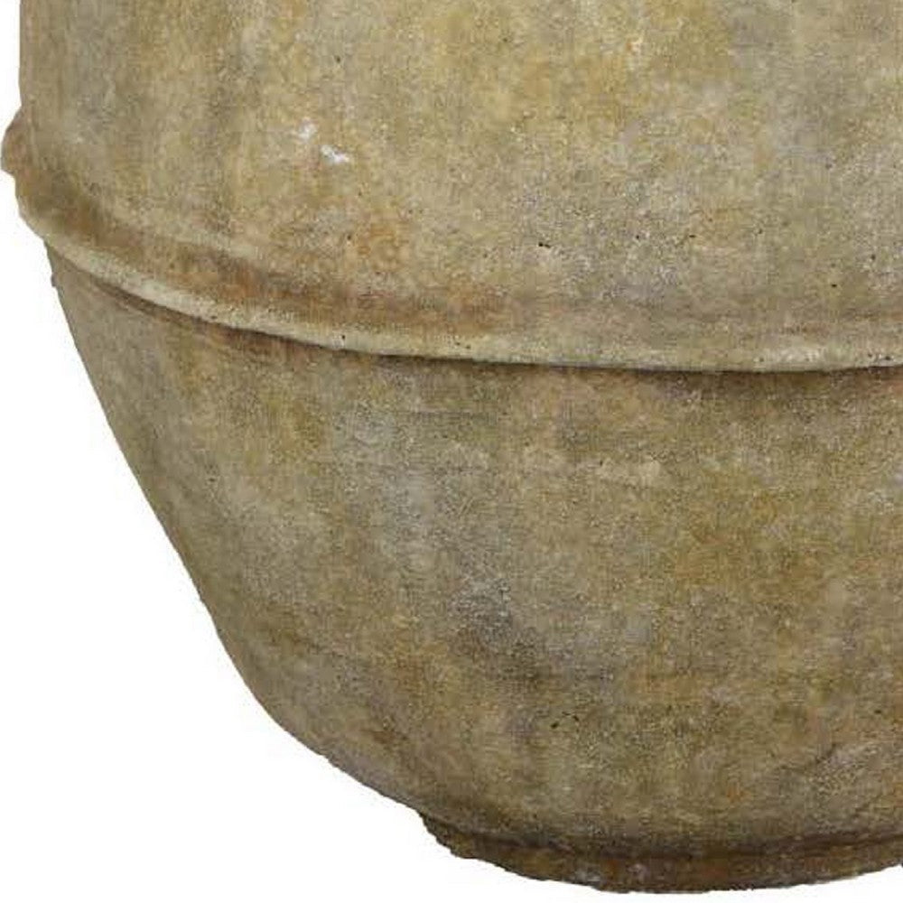 Lia Garden Planter, 23 Inch Round Pot, Earthy Brown Terracotta -BM335617