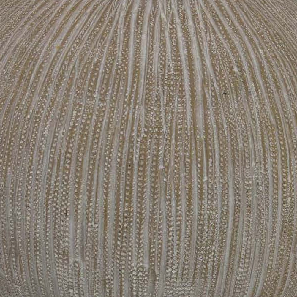 Liv Decorative Round Vase, 15 Inch Brown Gray Striped Terracotta -BM335626