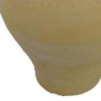 Vily Flower Vase, 15 Inch Round Pot Shaped, Sand Brown Terracotta -BM335628
