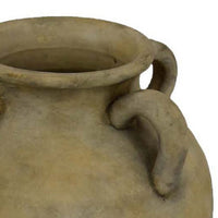 Joly Decorative Flower Vase, 13 Inch Curved Handles, Brown Terracotta -BM335629