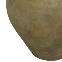 Joly Decorative Flower Vase, 13 Inch Curved Handles, Brown Terracotta -BM335629