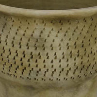Kier Garden Planter, 12 Inch Tapered Base, Antique Gray Terracotta -BM335631