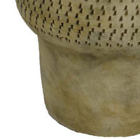 Kier Garden Planter, 12 Inch Tapered Base, Antique Gray Terracotta -BM335631
