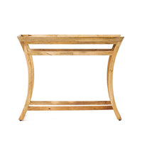 Beine Console Table, Natural Brown Mango Wood, Rectangular 42 Inch -BM335690