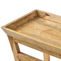 Beine Console Table, Natural Brown Mango Wood, Rectangular 42 Inch -BM335690