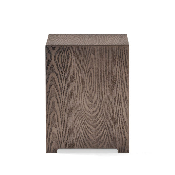 Outdoor Propane Tank Holder Table, 15 Inch Wood Top, Gray Iron -BM335716