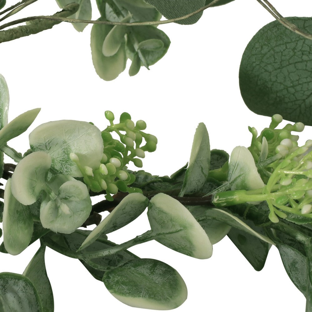 Nivo Decorative Garland, 61 Inch, Faux Eucalyptus, Green Polyester -BM335719