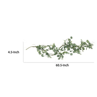 Nivo Decorative Garland, 61 Inch, Faux Eucalyptus, Green Polyester -BM335719