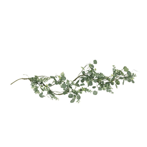 Nivo Decorative Garland, 61 Inch, Faux Eucalyptus, Green Polyester -BM335719