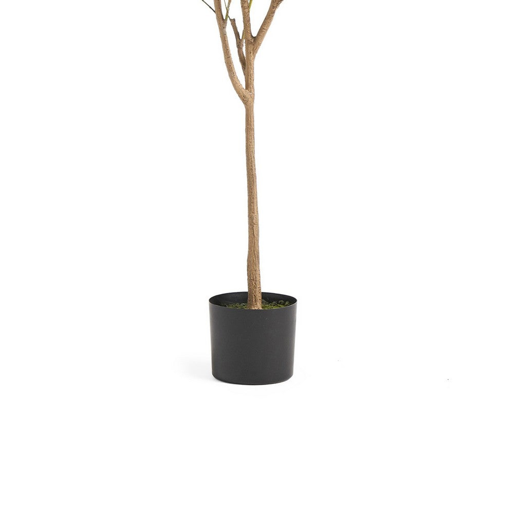 Zylo Faux Tree Eucolites Plant, 59 Inch, Green Polyester -BM335721