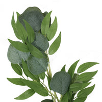 Decorative Faux Tree Eucalyptus Vines, 80 Inch Green Polyester -BM335722