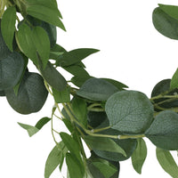 Decorative Faux Tree Eucalyptus Vines, 80 Inch Green Polyester -BM335722
