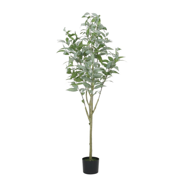 Zylo Faux Tree Decor, Eucolites Bonsai Leaves, 63 Inch Green Fabric -BM335723