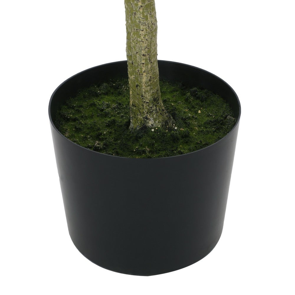 Zylo Faux Tree Decor, Eucolites Bonsai Leaves, 63 Inch Green Fabric -BM335723