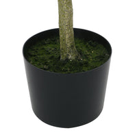 Zylo Faux Tree Decor, Eucolites Bonsai Leaves, 63 Inch Green Fabric -BM335723