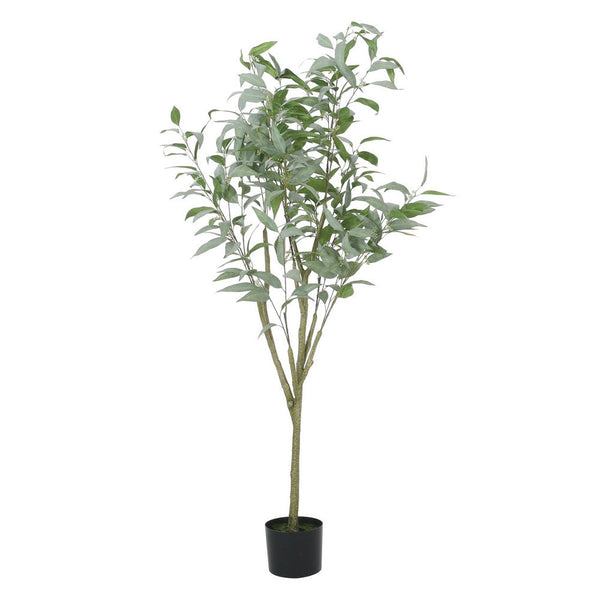 Zylo Faux Tree Decor, Eucolites Bonsai Leaves, 63 Inch Green Fabric -BM335723