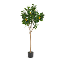 Zylo Decorative Faux Lemon Tree, 59 Inch, Green  -BM335725