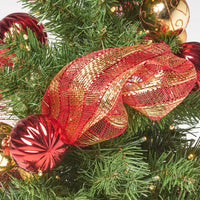 Decorative Small Faux Holiday Tree, Built In LED Lights, 24 Inch Green -BM335726