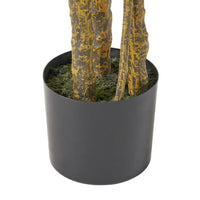 Zylo Decorative Faux Monstera Tree, 59 Inch, Green Metal and Polyester -BM335727