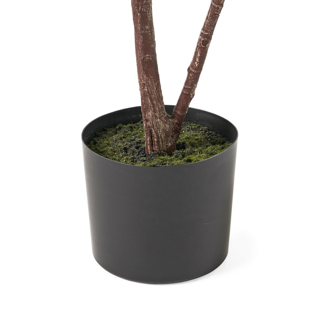 Zylo Decorative Faux Tree, Fiddle Leaf Fig, 59 Inch Modern Green -BM335728
