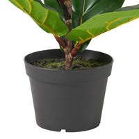 Zylo Tabletop Decorative Faux Tree, Fiddle Leaf Fig, 26 Inch Green -BM335729