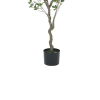 Zylo Decorative Faux Tree, Mila Leaves Bonsai, 47 Inch Green Fabric -BM335734
