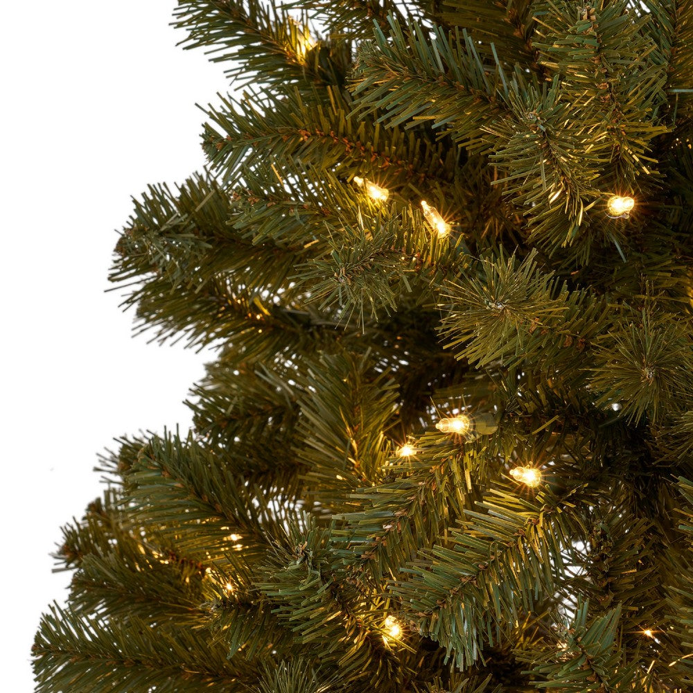 Doru Faux Christmas Tree, 7 Foot Tall, Green Branches 500 Clear LEDs -BM335742