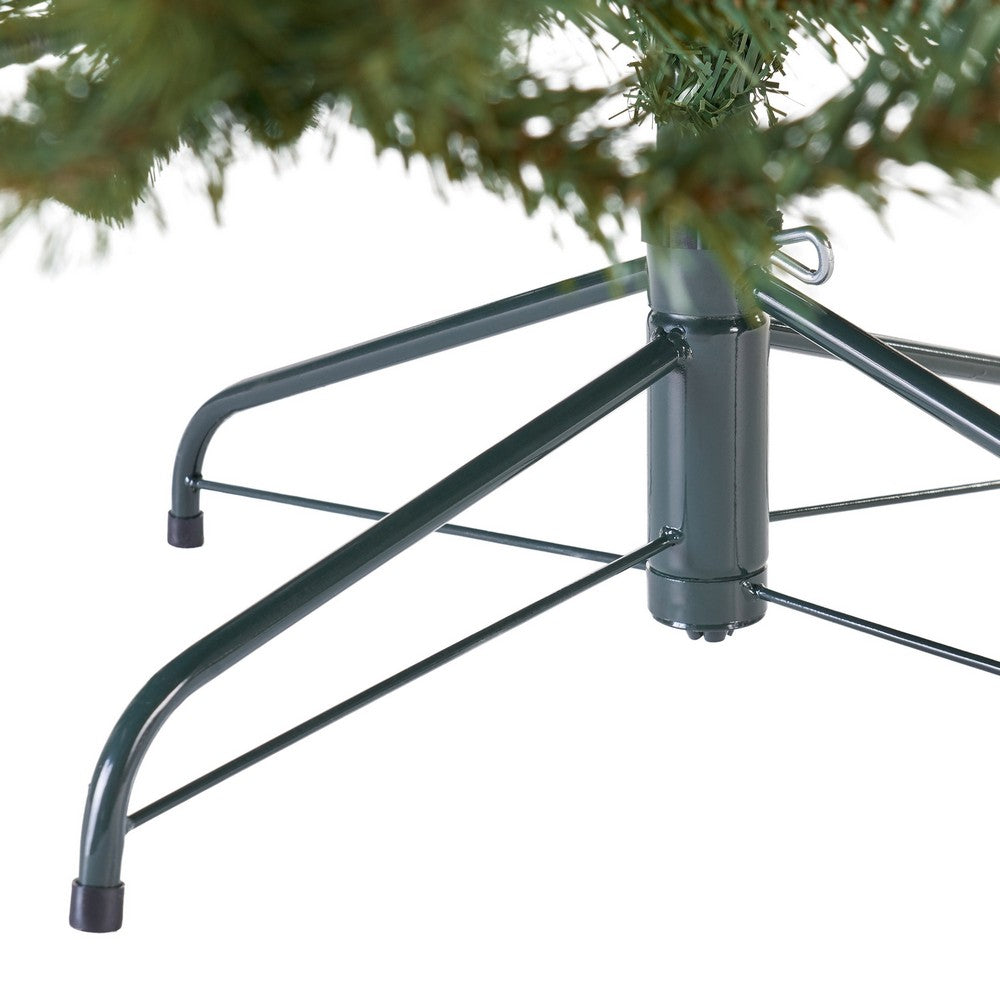 Doru Faux Christmas Tree, 7 Foot Tall, Unlit Dark Green Branches -BM335743
