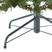 Doru Faux Christmas Tree, 7 Foot Tall, Unlit Dark Green Branches -BM335743