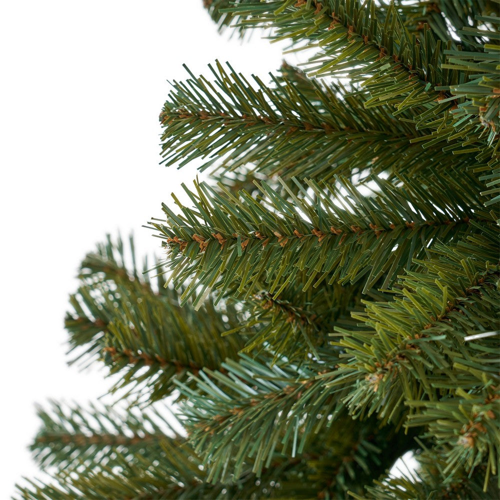 Doru Faux Christmas Tree, 7 Foot Tall, Unlit Dark Green Branches -BM335743