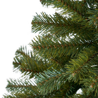 Doru Faux Christmas Tree, 7 Foot Tall, Unlit Dark Green Branches -BM335743