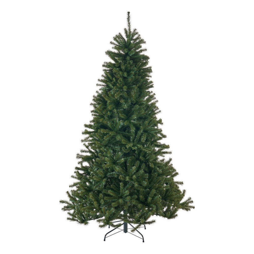 Doru Faux Christmas Tree, 7 Foot Tall, Unlit Dark Green Branches -BM335743