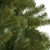 Doru Faux Christmas Tree, 7 Foot Tall, 500 Multicolor LED Lights -BM335744