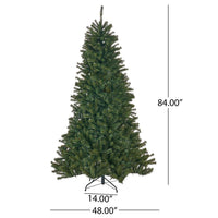 Doru Faux Christmas Tree, 7 Foot Tall, 500 Multicolor LED Lights -BM335744