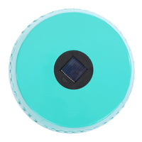 Sola Side Table, Solar Powered Light, 18 Inch Barrel Shaped Teal Iron -BM335747