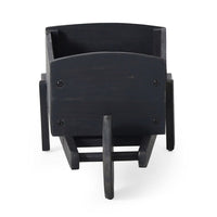 Outdoor Planter, Countryside Wheelbarrow Design, Dark Gray Acacia Wood -BM335769