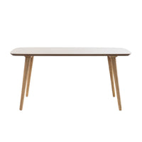 Amy Coffee Table, 40 Inch Rectangular Veneer Top, Brown Tapered Legs -BM335783