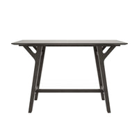 Div Sofa Console Table, 59 Inch, Gray Finished Wood Trestle Frame -BM335786