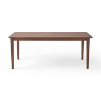 Viri Dining Table, 76 Inch, Square Legs, Walnut Brown Rectangular Top -BM335788