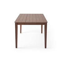 Viri Dining Table, 76 Inch, Square Legs, Walnut Brown Rectangular Top -BM335788