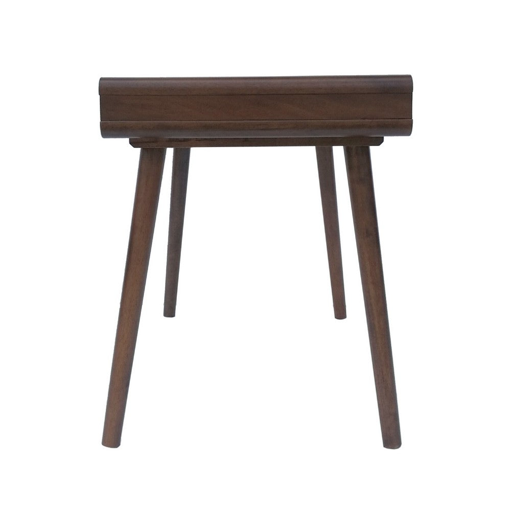 Writing Desk with 1 Storage Drawer, 40 Inch, Farmhouse Brown Wood -BM335799