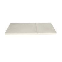Chaise Lounger Cushion, 76 Inch, PU Foam, Cream Waterproof Fabric -BM335811