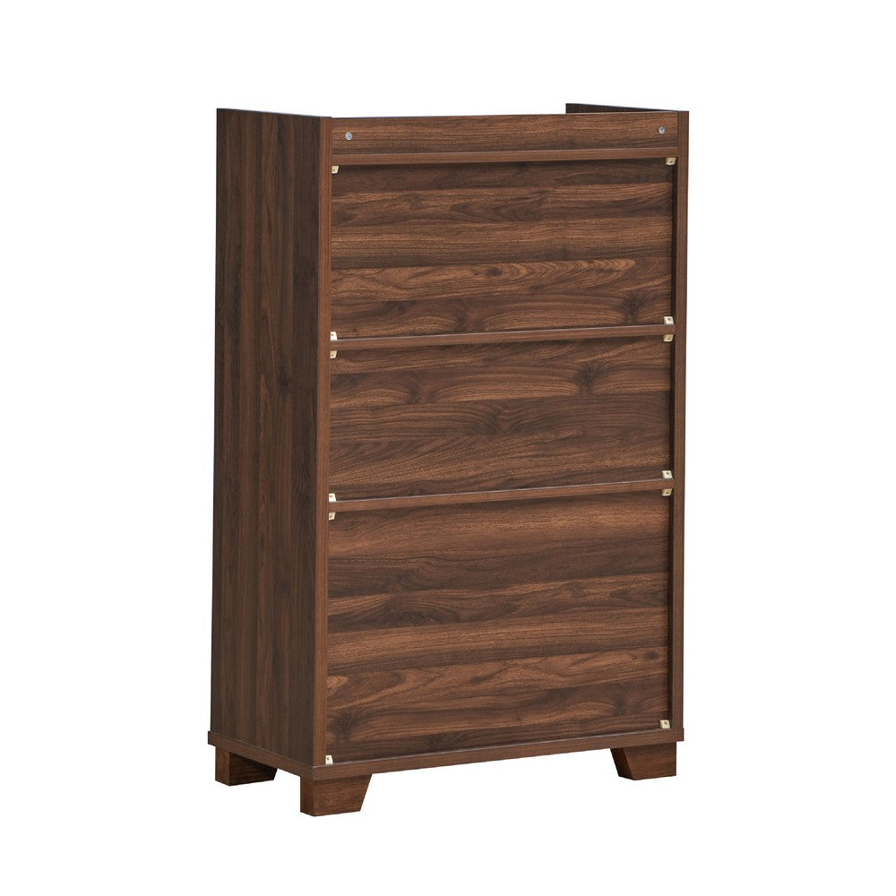 Wine Cabinet, X-Design, 49 Inch Walnut Rubberwood, 4 Glass Racks -BM335817