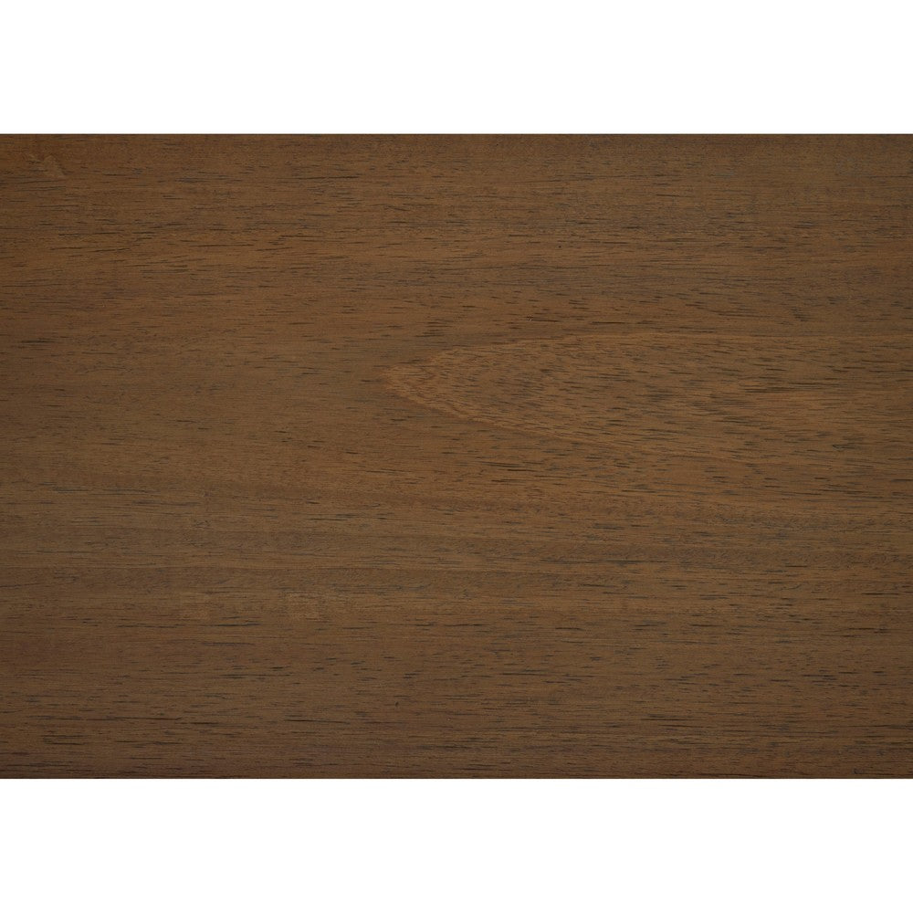 Evi Nightstand, 1 Drawer w Lower Open Shelf, Brushed Rich Brown Wood -BM335838