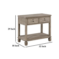 Cely Nightstand, 2 Drawers with Lower Open Shelf, Gray Oak Veneer -BM335841